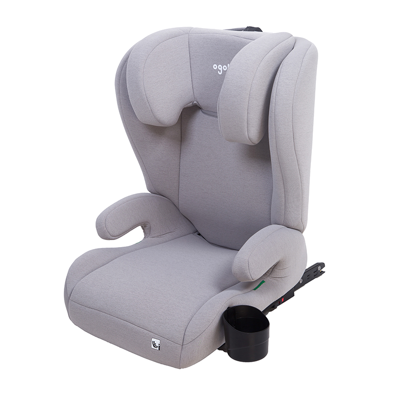 OG303B Isize 100-150cm ECE R129 Cupholder Child Booster Seat Car Group 2 3 Bilsete Baby Safety Baby Booster Car Seat for Toddler