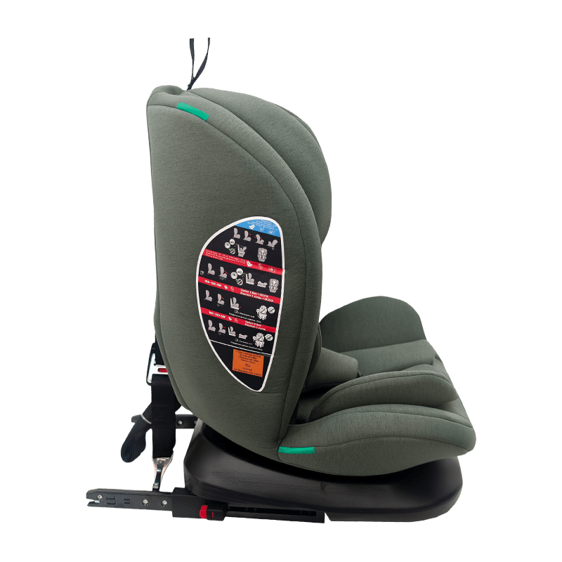 OG801A ECE R129 Isize Baby Car Seat 40-150cm Isofix barnesikkerhetsseter 360 grader Rotate Big Recine for Kids