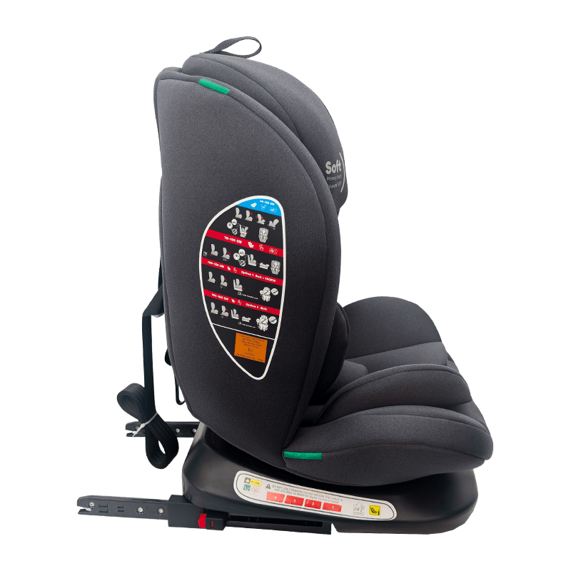 OG801A ECE R129 Isize Baby Car Seat 40-150cm Isofix barnesikkerhetsseter 360 grader Rotate Big Recine for Kids