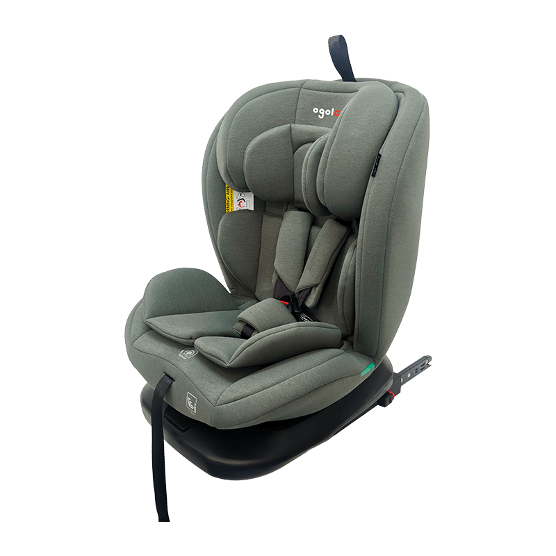 OG801A ECE R129 Isize Baby Car Seat 40-150cm Isofix barnesikkerhetsseter 360 grader Rotate Big Recine for Kids