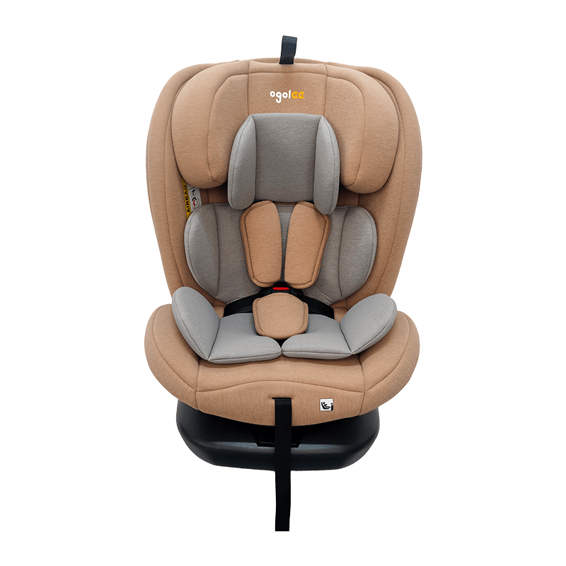 OG801A ECE R129 Isize Baby Car Seat 40-150cm Isofix barnesikkerhetsseter 360 grader Rotate Big Recine for Kids