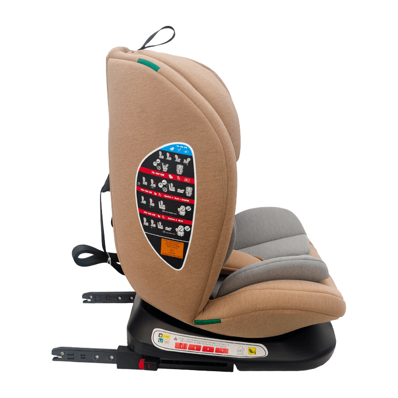 OG801A ECE R129 Isize Baby Car Seat 40-150cm Isofix barnesikkerhetsseter 360 grader Rotate Big Recine for Kids